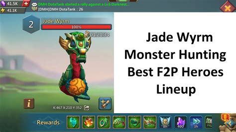 jade wyrm heroes|Lords Mobile: Jade Wyrm Monster Hunting Best F2P Heroes Lineup.